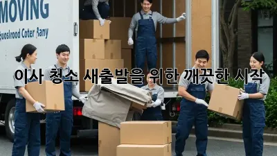 이사 청소, 새출발을 위한 깨끗한 시작!